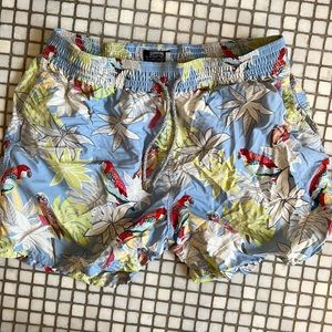 Vilebrequin Moorea Parrot Print Swim Trunks